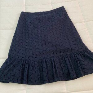 Draper James navy blue eyelet skirt  - size 8